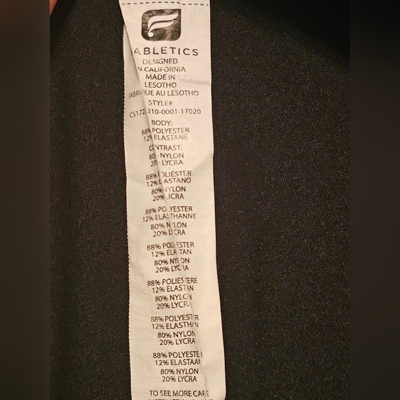 Fabletics Black Capri Leggings Size XS - Picture 5 of 5